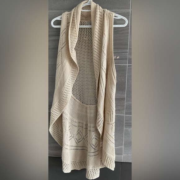 Woven cardigan vest - Picture 1 of 4